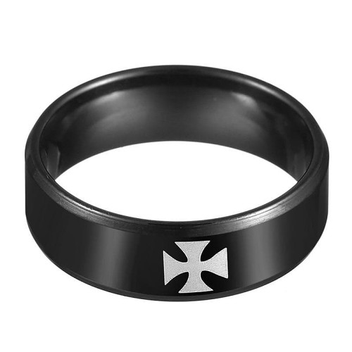 Templar Cross Stainless Steel Ring