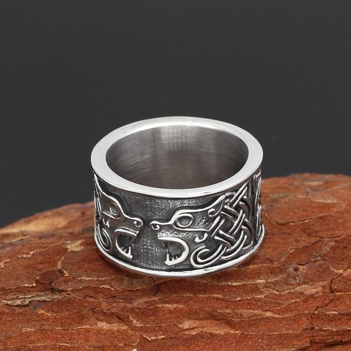 Vikings Bear Knot Stainless Steel Ring