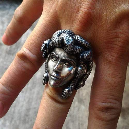 Ancient Greek Mythology Medusa Stainless Steel Ring