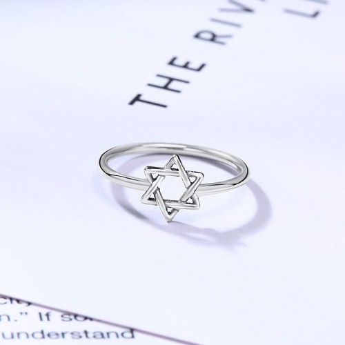 Ancient Greece Star of David 316 Stainless Steel Ring