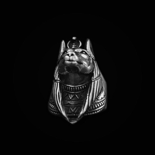 Ancient Egypt Anubis Stainless Steel Ring