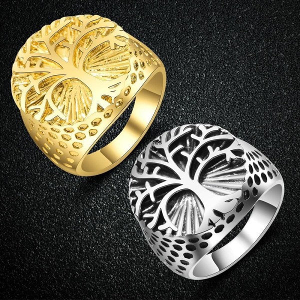 Viking Nordic Yggdrasil Tree of Life Ring