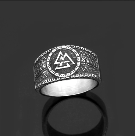 Vikings Valknut Stainless Steel Ring