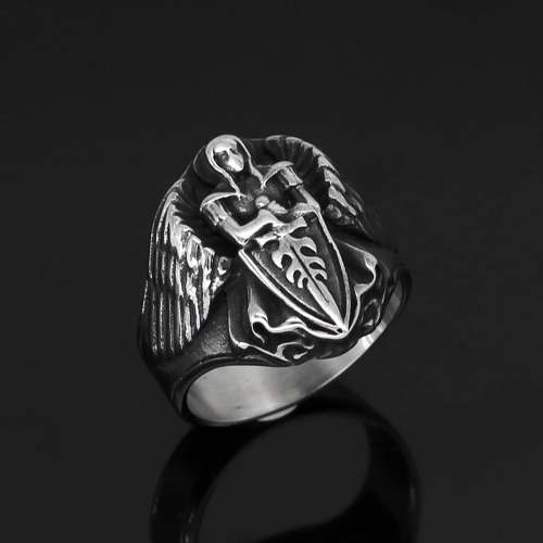 Roman St.Michael Archangel Stainless Steel Ring