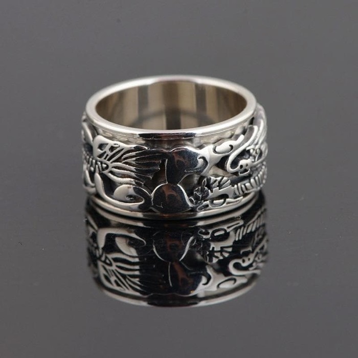 Viking Fearsome Dragon S925 Sterling Silver Ring