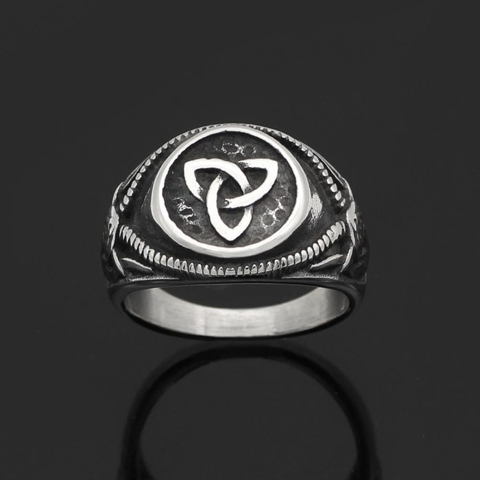 Celtic Triquetra Stainless Steel Ring