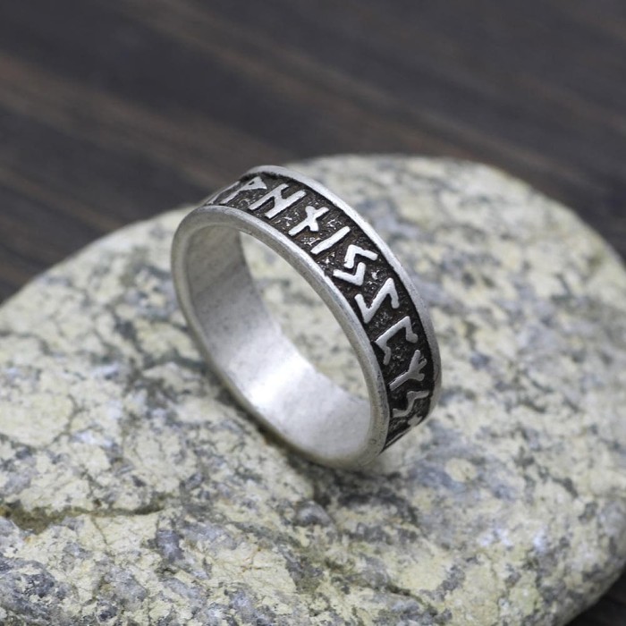 Vikings Runic Stainless Steel Ring