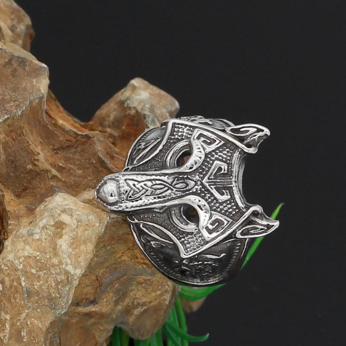 Vikings Fenrir Wolf Stainless Steel Ring