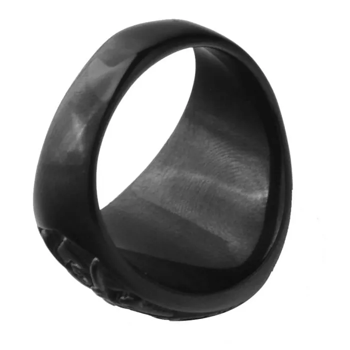 Templar Square and Compass Stainless Steel Ring