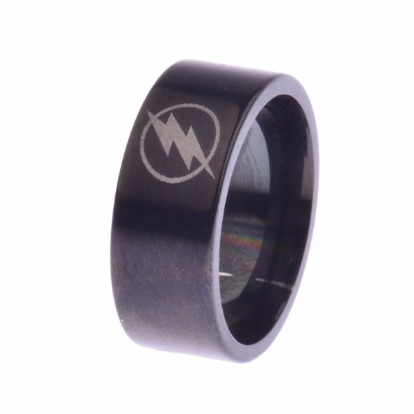 Ancient Greece Lightning Bolt Stainless Steel Ring