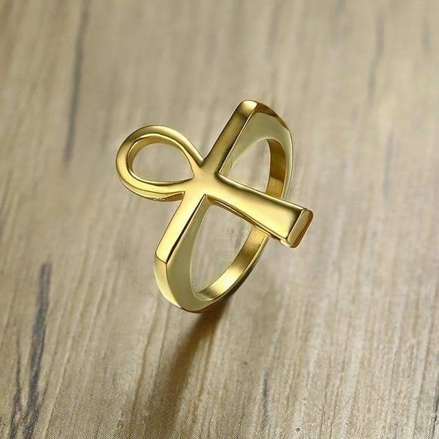 Ancient Egypt Ankh Stainless Steel Ring