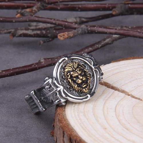 Ancient Greece Nemean Lion Solid Stainless Steel Ring