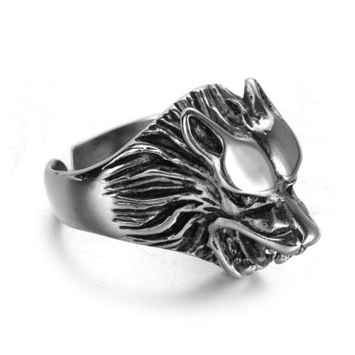 Viking Nordic Wolf Fenrir Stainless Steel 316 Ring