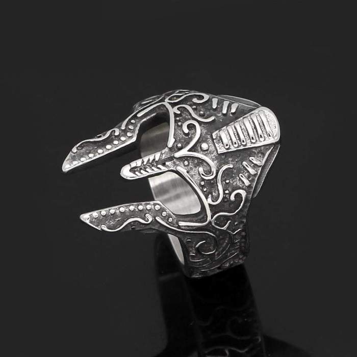 Vikings Helmet Stainless Steel Ring