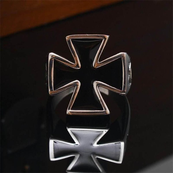 Templar Cross Stainless Steel Ring