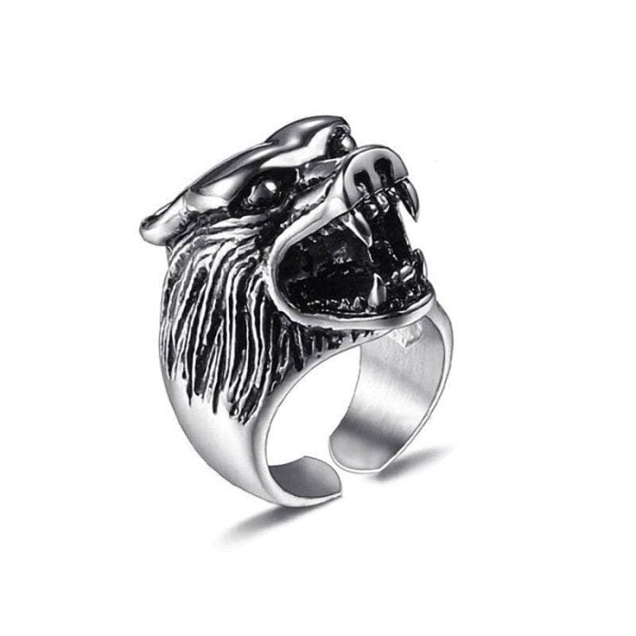 Viking Nordic Wolf Fenrir Stainless Steel 316 Ring