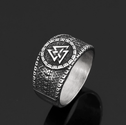 Vikings Valknut Stainless Steel Ring
