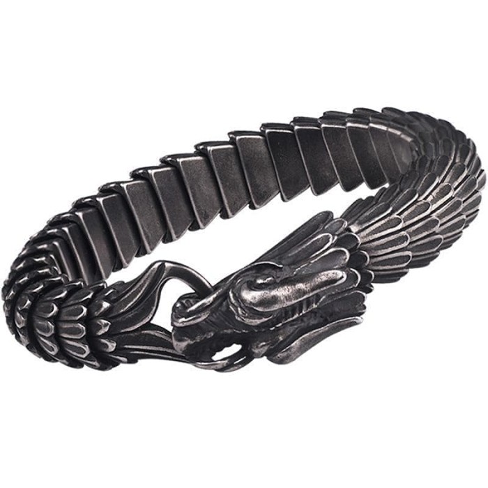 Vikings Dragon Stainless Steel Bracelet