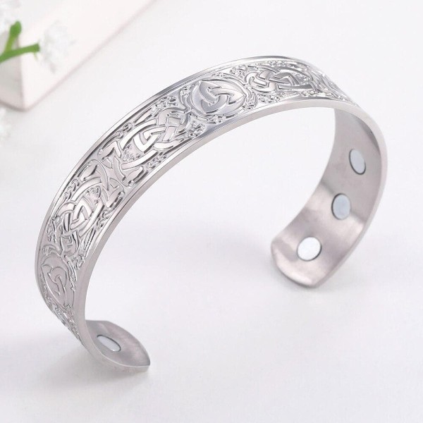 Celtic Triquetra Knot Stainless Steel Bracelet