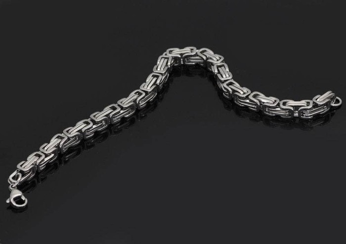 Vikings Stainless Steel Snake Chain Bracelet