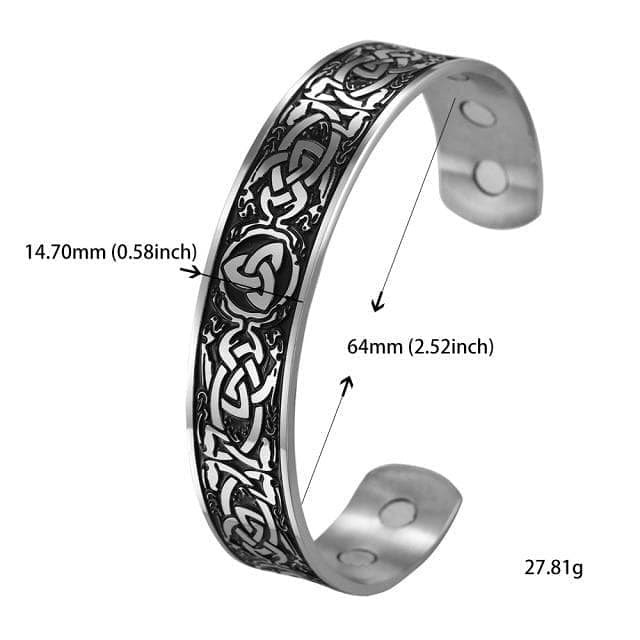 Celtic Triquetra Knot Stainless Steel Bracelet