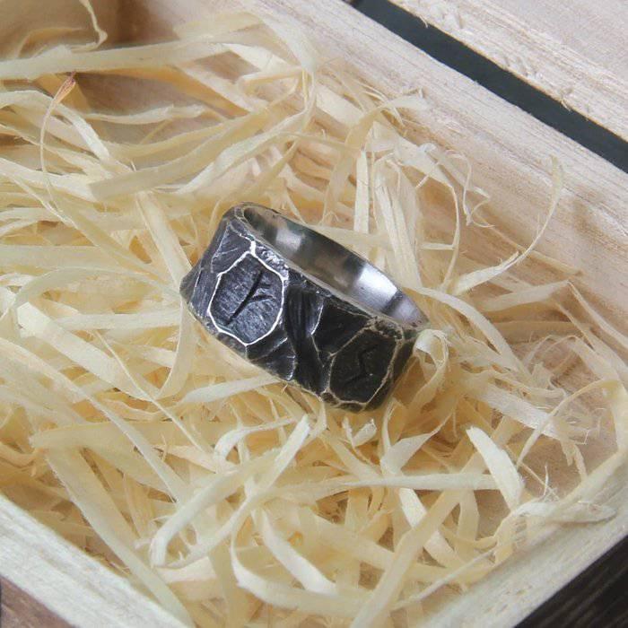 Runic Blacksmith Ring - Stainless Steel