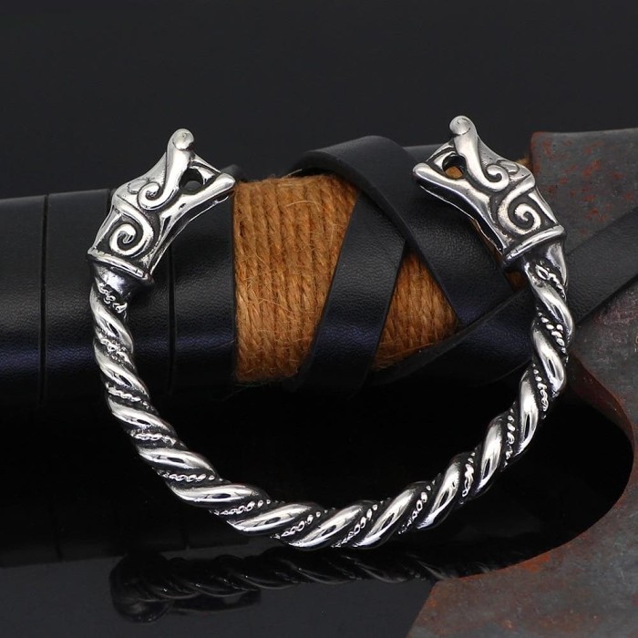 Vikings Nordic Dragon Stainless Steel Bracelet