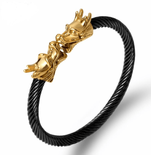 Vikings Dragon Stainless Steel Bangles Bracelet