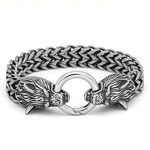 Viking Nordic Geri & Freki Stainless Steel Bracelet