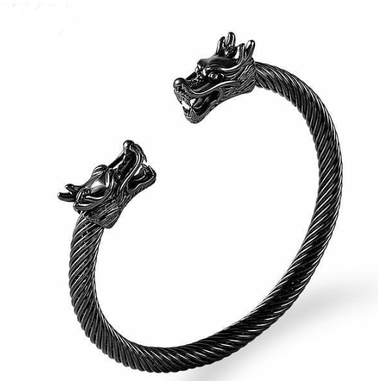 Vikings Dragon Stainless Steel Bangles Bracelet