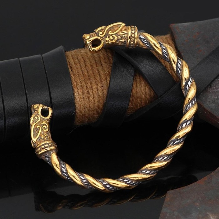 Vikings Wolf Fenrir Stainless Steel Bracelet
