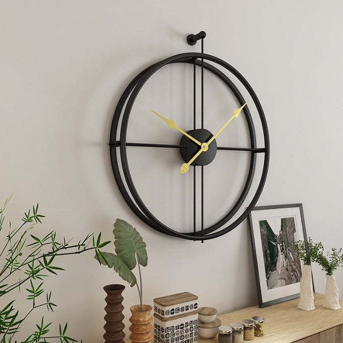 Aplos Round Metal Wall Clock