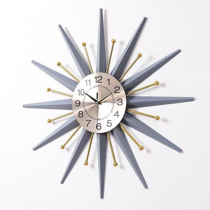 Nordic Metal Snowflake Wall Clock