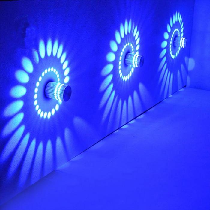 Spiral LED Wall Light With Remote