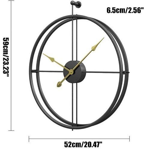 Aplos Round Metal Wall Clock