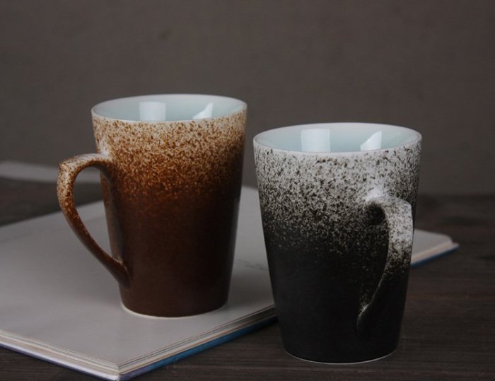 Art Retro Gradient Color Ceramic Cup