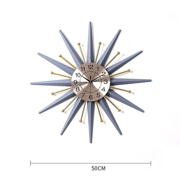 Nordic Metal Snowflake Wall Clock