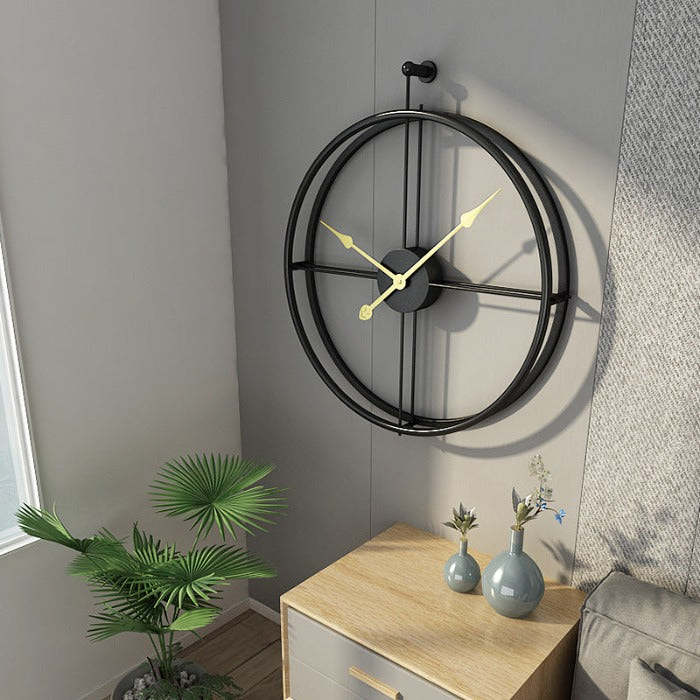 Aplos Round Metal Wall Clock