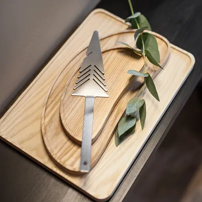 Cake server and slicer PINE NEEDLE