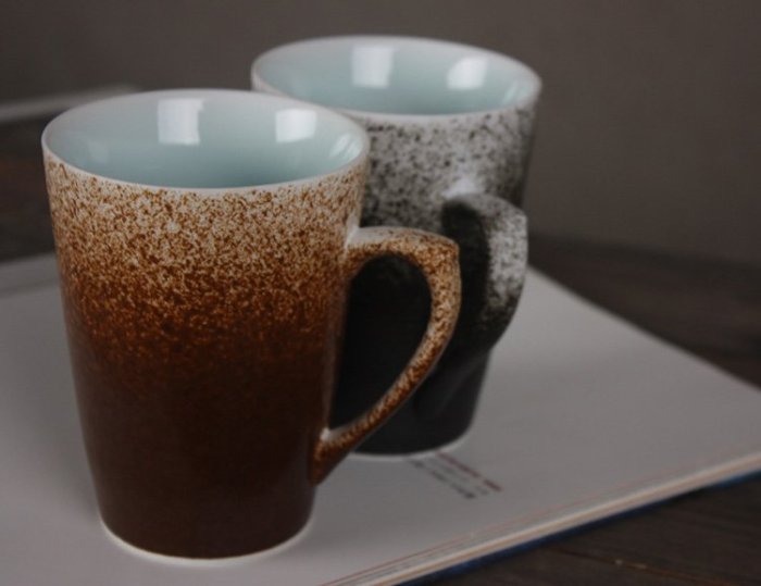 Art Retro Gradient Color Ceramic Cup