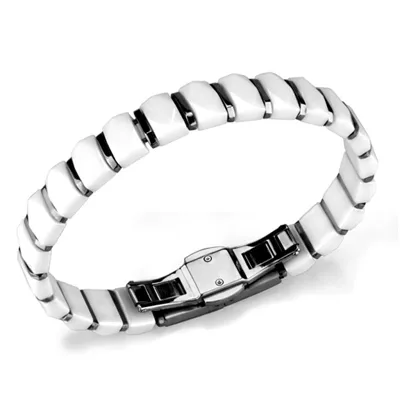 3W991 - High polished (no plating) Stainless Steel Bracelet with
