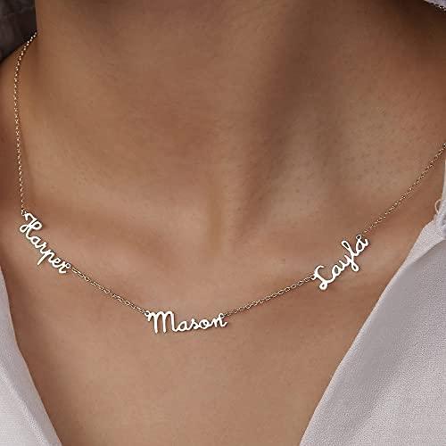 Children Name Necklace, Mother Family Necklace, Multiple Name Necklace