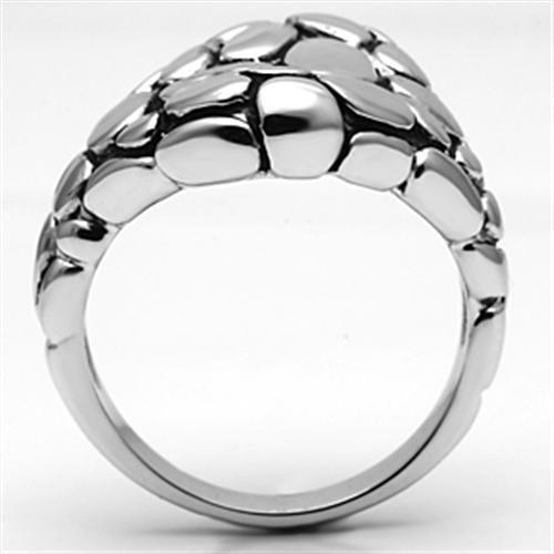 3W047 - Rhodium Brass Ring with No Stone