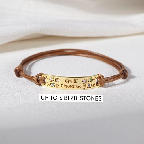 Birthstone Bracelet for Mom, Kids Birthstones Bracelet, Mom Bracelet