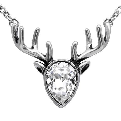 Crystal Reindeer Necklace