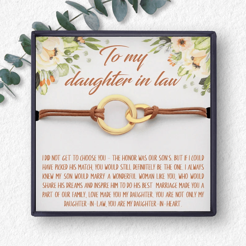 Daughter In Law Gift, Birthday Daughter In Law Bracelet