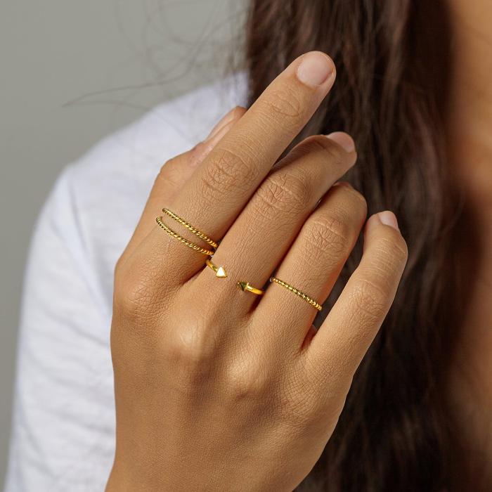 Dainty Open Ring Arrow Ring Stackable Ring