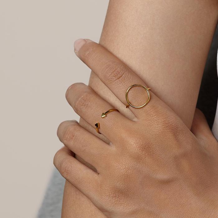 Dainty Open Ring Arrow Ring Stackable Ring