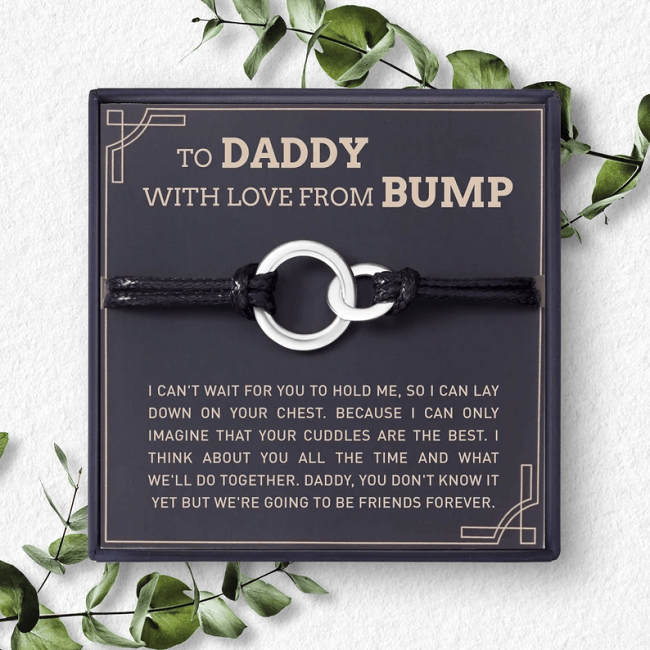 Daddy To Be Gift, Father's Day Bracelet From Bump, Father To Be Gift