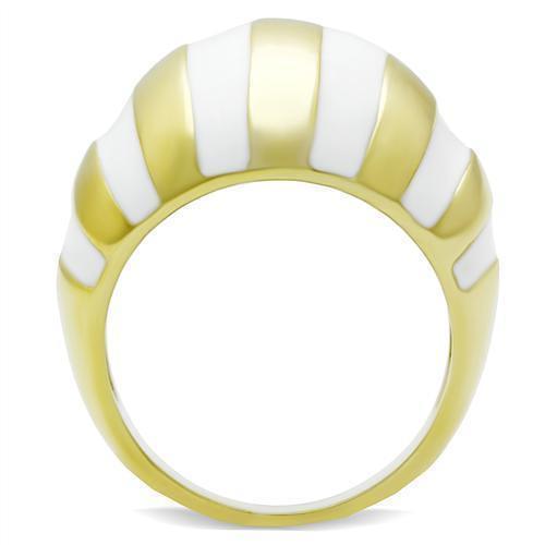 GL023 - IP Gold(Ion Plating) Brass Ring with No Stone